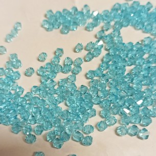Bicono in Cristallo GT Crystal mm 4 Aqua - 144PZ 2