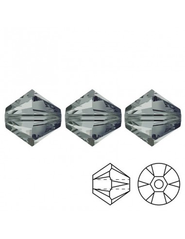 Bicone  Bl. Diamond 4 mm- 144 pcs Bicone  Bl. Diamond 4 mm- 144 pcs