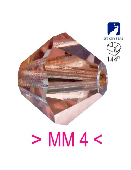 Bicono in Cristallo GT Crystal mm 4 Capri Gold Half - 144PZ