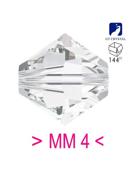 Bicone  Crystal 4 mm - 144Pcs - Biconi