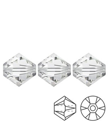 Bicone  Crystal 4 mm - 144Pcs - Biconi
