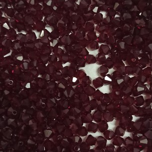 Bicone Dark Siam 4 mm  -... 2