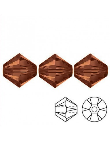 Bicone Dark Topaz  4 mm - 144 pcs Bicone Dark Topaz  4 mm - 144 pcs