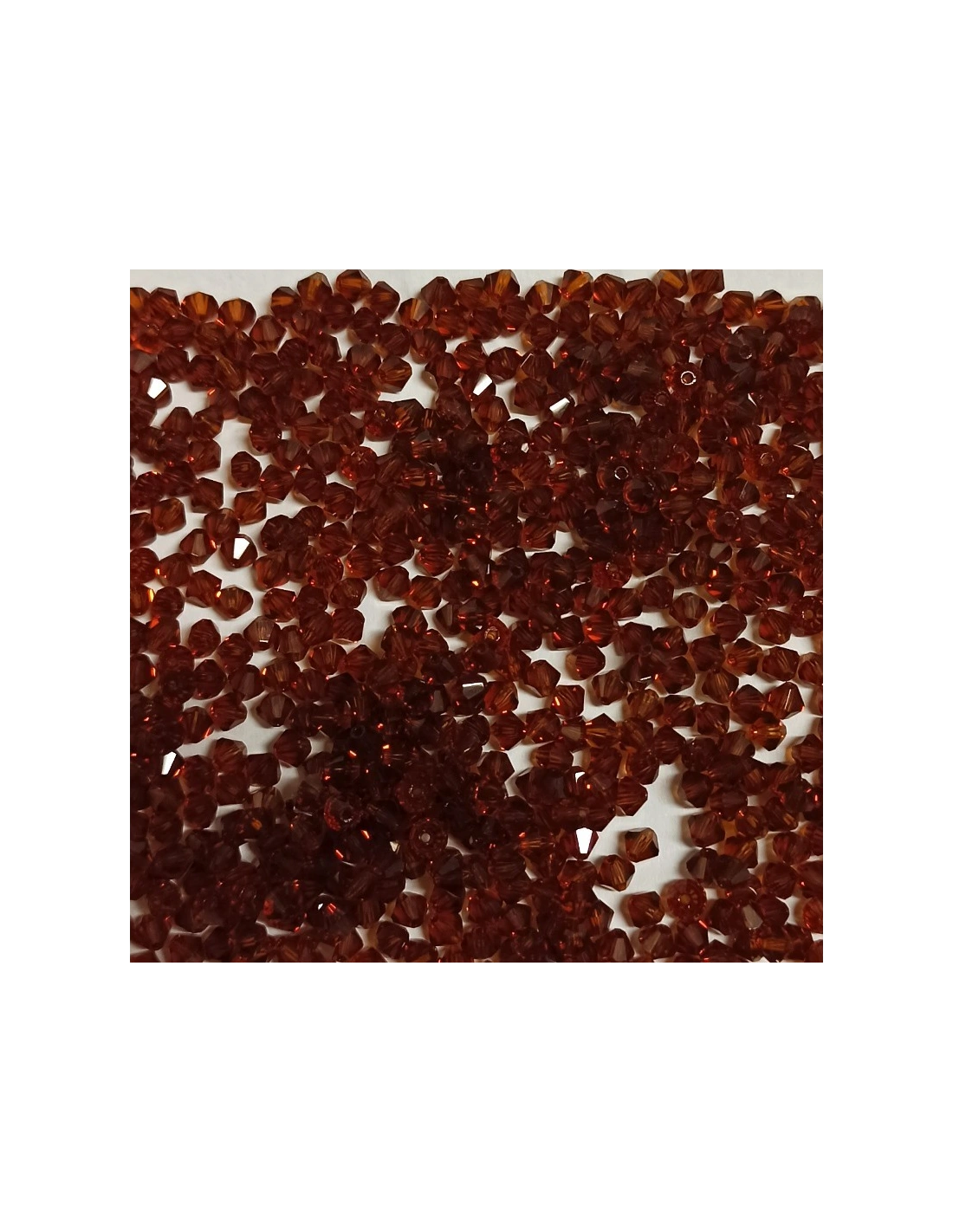 Bicone Dark Topaz  4 mm - 144 pcs - Biconi