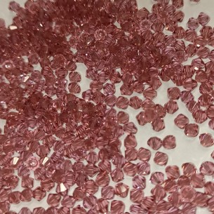 Bicone French Rose 4 mm-... 2