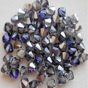 Bicone Heliotrope 4 mm- 144Pcs 2