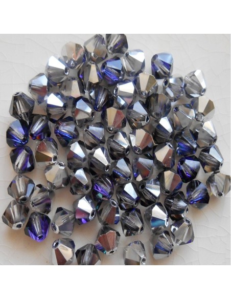 Bicono in Cristallo GT Crystal mm 4 Heliotrope - 144PZ