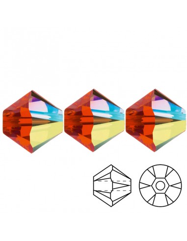 Bicone Hyacinth AB 4 mm - 144 pcs Bicone Hyacinth AB 4 mm - 144 pcs