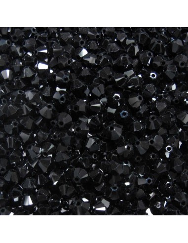 Bicone Jet 4 mm - 144 Pcs Bicone Jet 4 mm - 144 Pcs