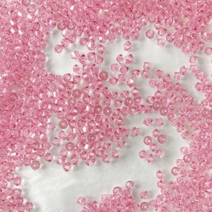 Bicone Lt. Rose 4 mm  - 144pcs 2