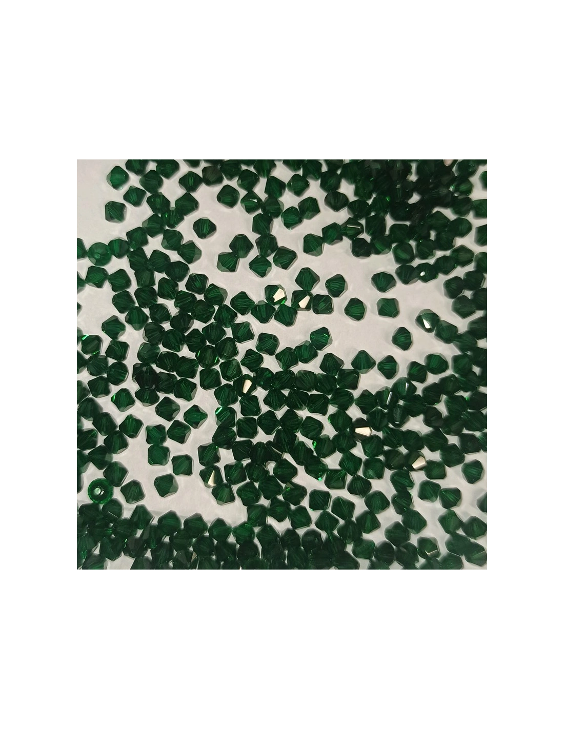Bicono in Cristallo GT Crystal mm 4 Medium Emerald - 144PZ