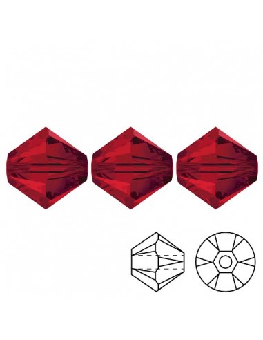 Bicone Lt. Siam 4 mm - 144 pcs Bicone Lt. Siam 4 mm - 144 pcs