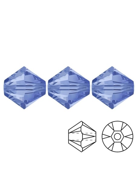 Bicono in Cristallo GT Crystal mm 4 Lt. Sapphire - 144PZ