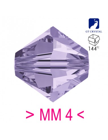 Bicono in Cristallo GT Crystal mm 4 Violet - 144PZ