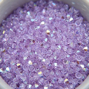 Bicone  Violet AB 4 mm -... 2