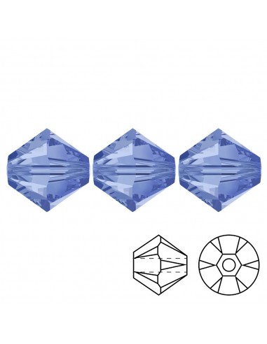 Bicone Swarovski mm 4 Lt. Sapphire -... Bicone Swarovski mm 4 Lt. Sapphire -...
