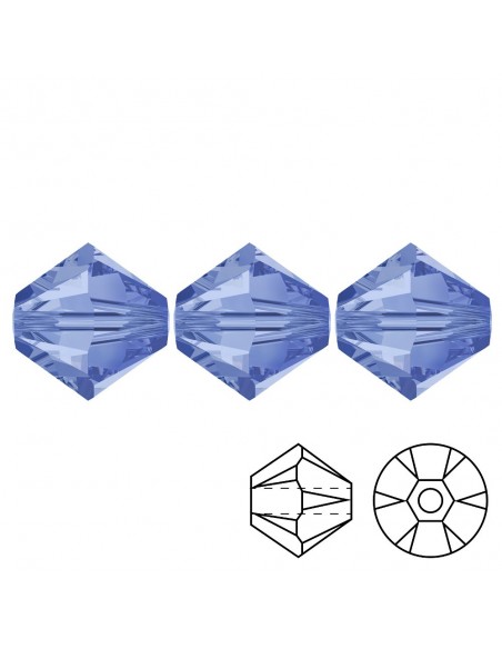 Bicono Swarovski mm 4 Lt. Sapphire - 144PZ Bicono Swarovski mm 4 Lt. Sapphire - 144PZ