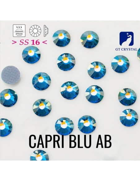 Strass GT Crystal Termoadesivi ss 16 Capri Blu AB - 144PZ