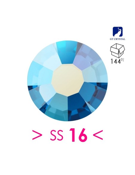 Strass GT Crystal Termoadesivi ss 16 Capri Blu AB - 144PZ