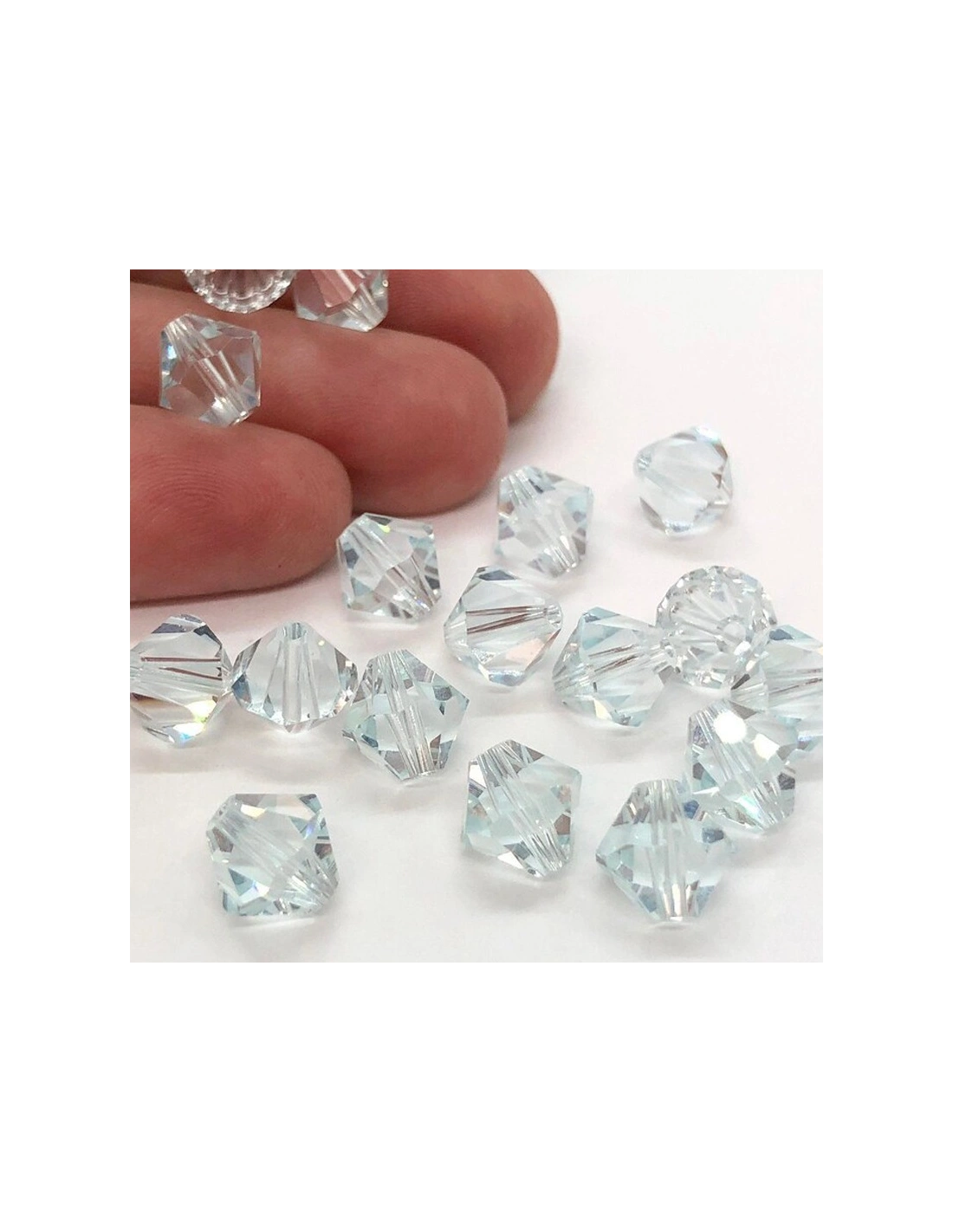 Bicono Swarovski mm 4 Lt. Azore  - 144PZ