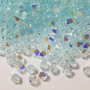 Bicono Swarovski mm 4 Lt. Azore AB - 144PZ 2