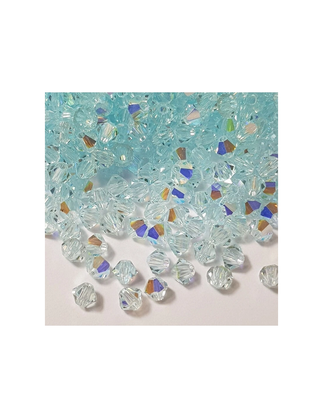 Bicone Swarovski mm 4 Lt. Azore AB - 144 pcs - Biconi