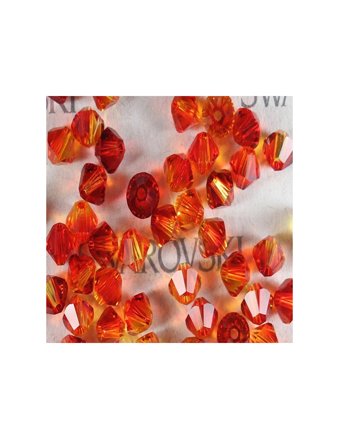 Bicone Swarovski mm 4 Fireopal - 144 pcs - Biconi