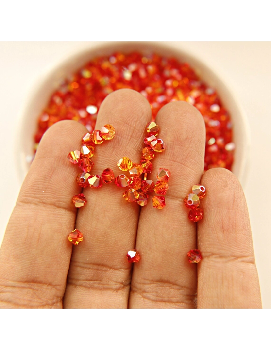 Bicone Swarovski mm 4 Fireopal AB - 144 pcs - Biconi