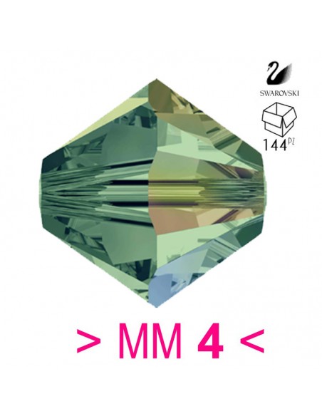 Bicono Swarovski mm 4 Erinite AB - 144PZ Bicono Swarovski mm 4 Erinite AB - 144PZ