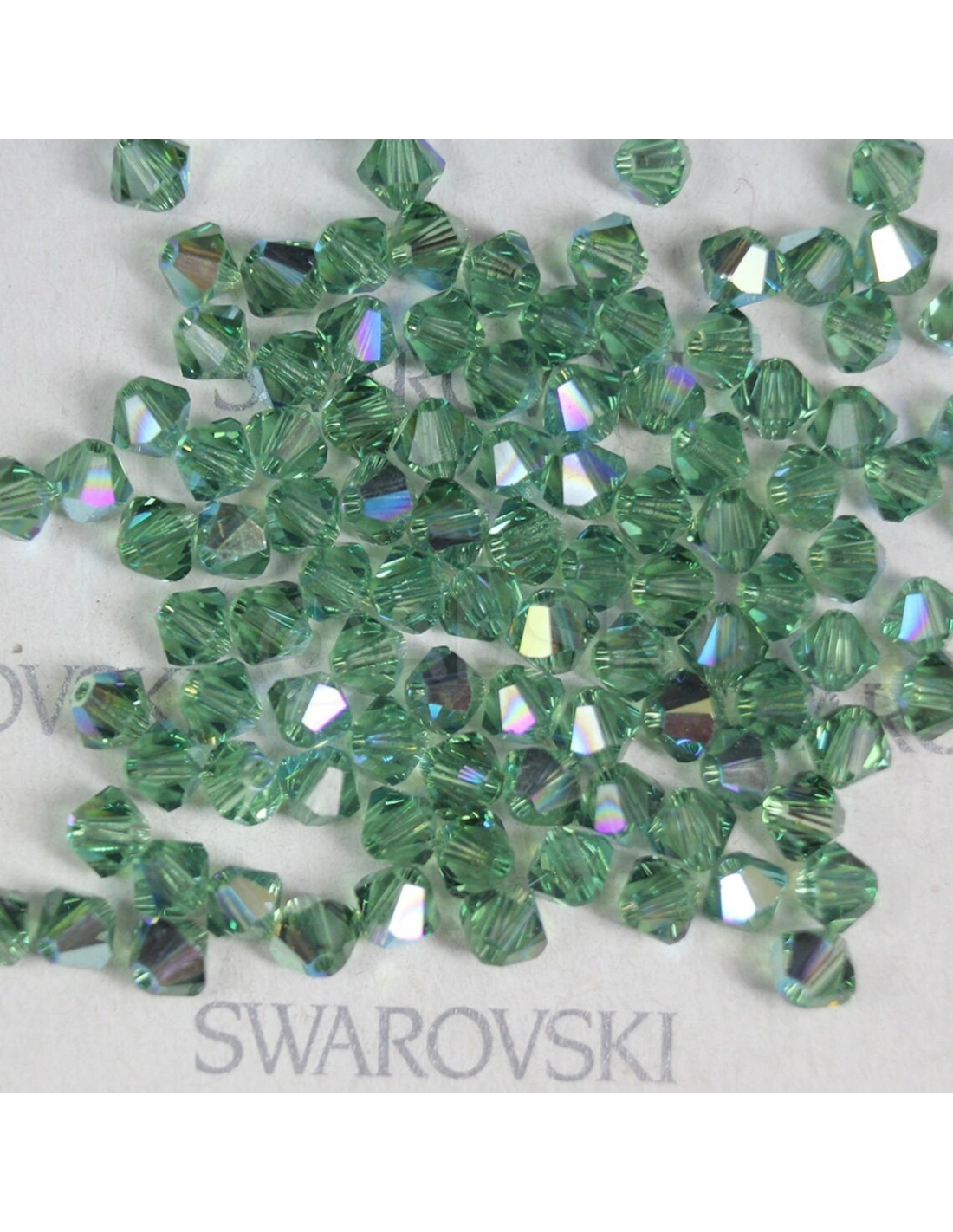 Bicone Swarovski mm 4 Erinite AB - 144 pcs - Biconi