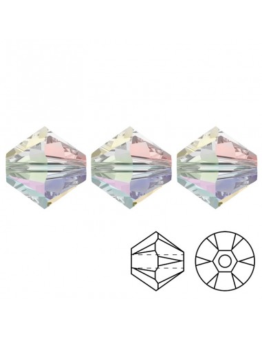 Bicono in Cristallo mm 5 Crystal AB - 144PZ Bicono in Cristallo mm 5 Crystal AB - 144PZ
