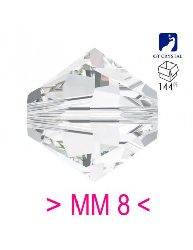 Bicono in Cristallo GT Crystal mm 8 Crystal - 144PZ