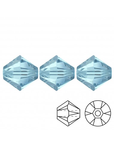 Bicone Aqua 6 mm - Pack 144 pcs Bicone Aqua 6 mm - Pack 144 pcs