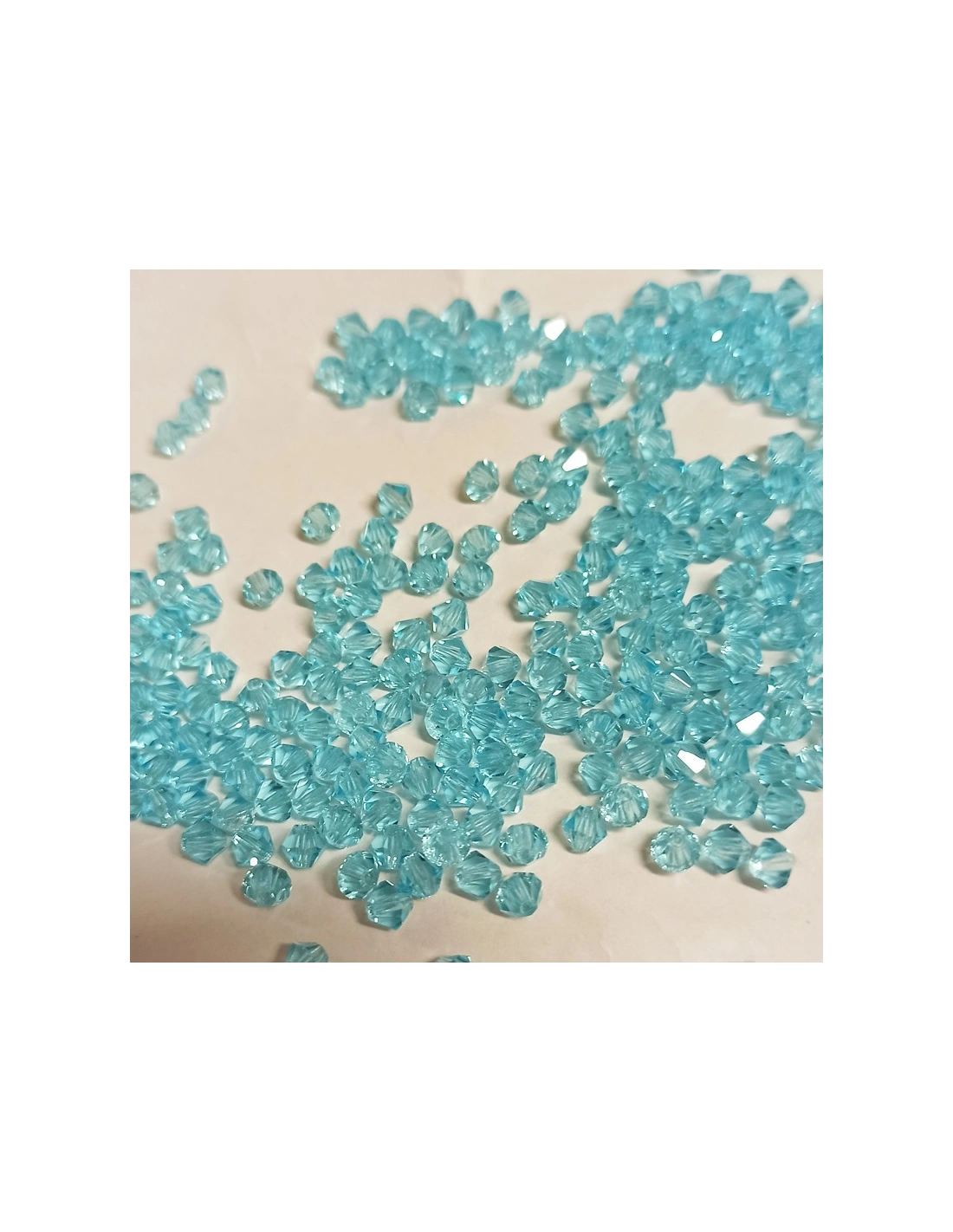 Bicono in Cristallo GT Crystal mm 6 Aqua - 144PZ