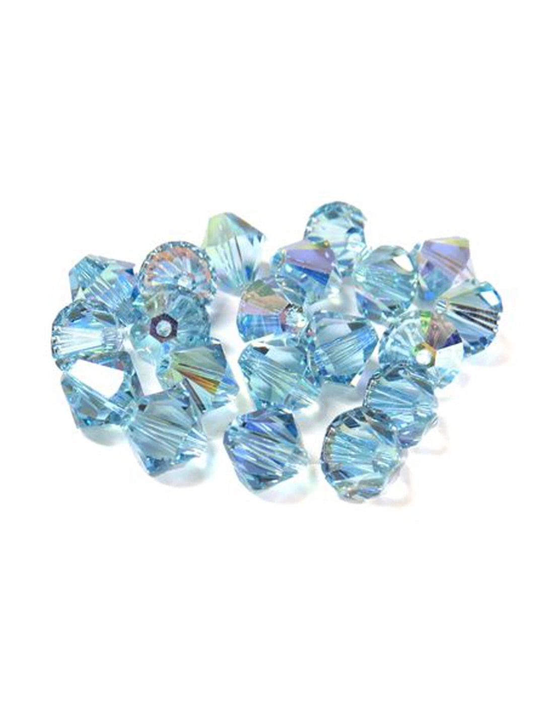 Aqua AB Crystal Bicone - 144Pcs - Biconi