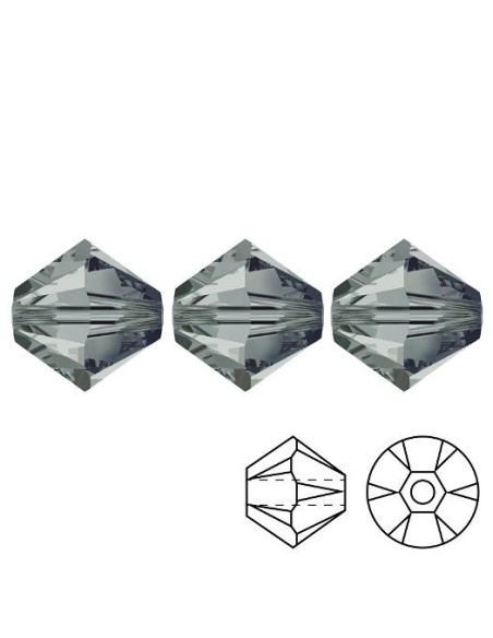 Bicono in Cristallo GT Crystal mm 6 Bl. Diamond - 144PZ
