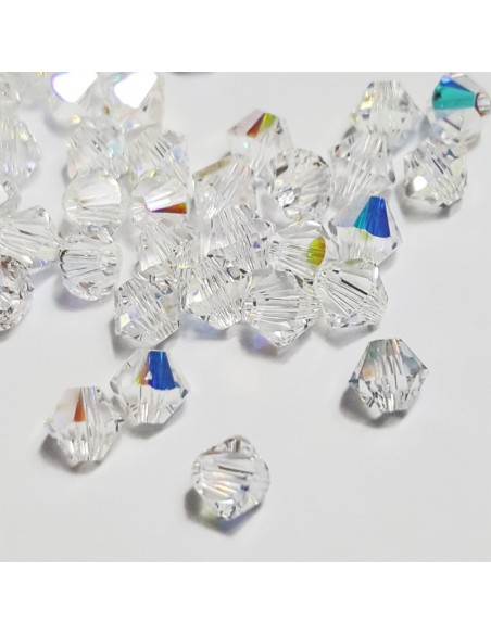 Bicono in Cristallo GT Crystal mm 6 Crystal AB - 144PZ
