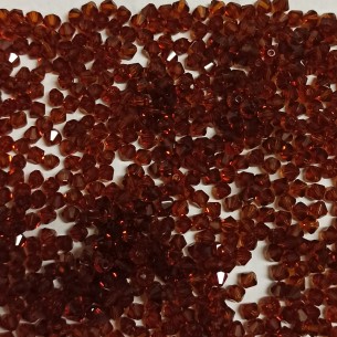 Bicone Dark Topaz 6 mm -... 2