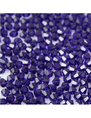 Bicono in Cristallo GT Crystal mm 6 Deep Violet - 144PZ
