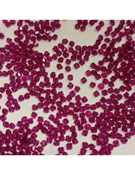 Bicono in Cristallo GT Crystal mm 6 Fuchsia - 144PZ