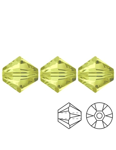 Bicono in Cristallo GT Crystal mm 6 Jonquil - 144PZ