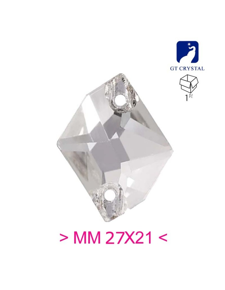 Stone Sew On in Crystal GT Crystal Cosmic mm 27x21 Crystal - 1PC