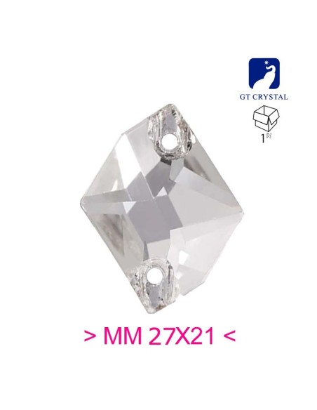 Stone Sew On in Crystal GT Crystal Cosmic mm 27x21 Crystal - 1PC