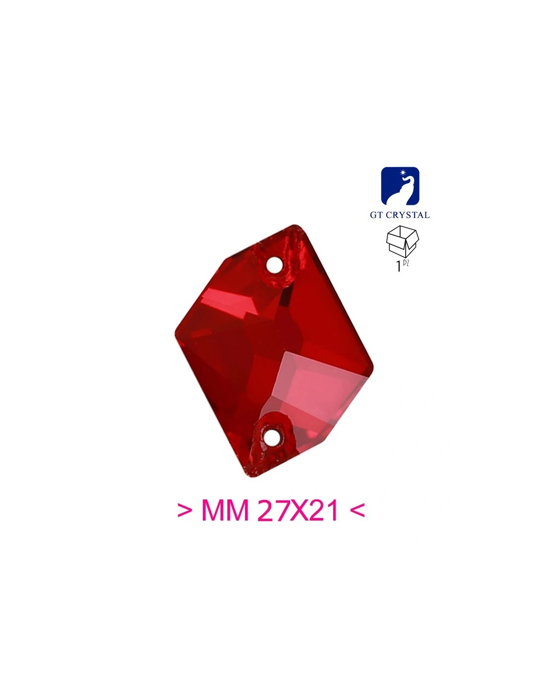 Stone Sew On in Crystal GT Crystal Cosmic mm 27x21 Siam - 1PC