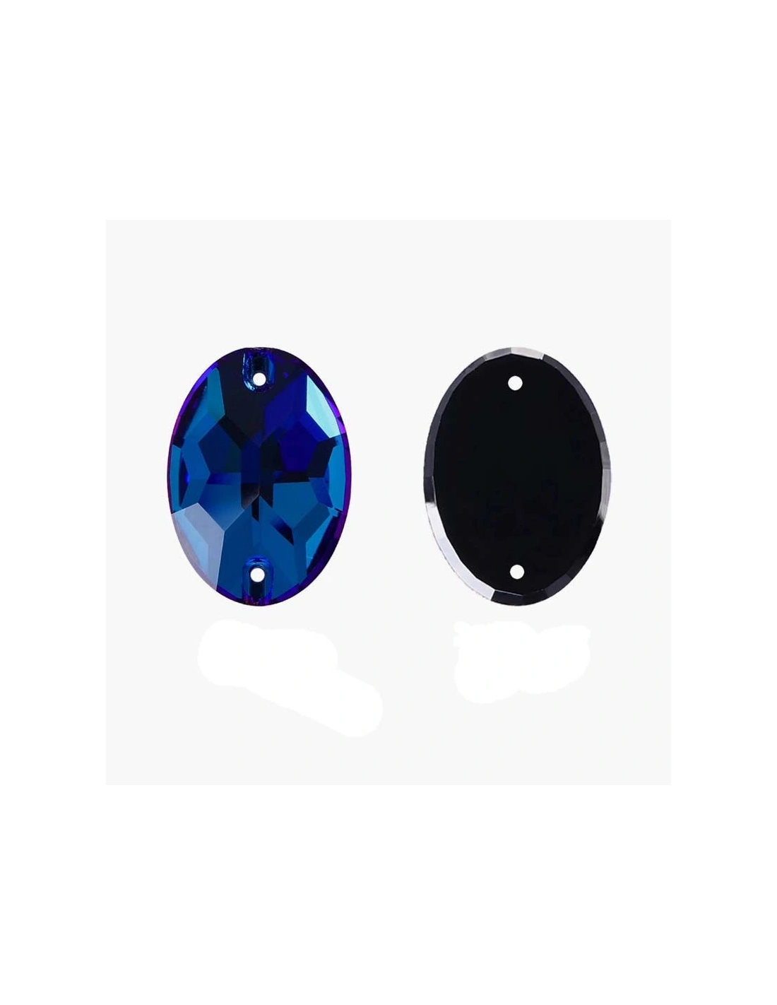 Pietra da Cucire in Cristallo GT Crystal Ovale mm 24x17 Capri Blu - 1PZ
