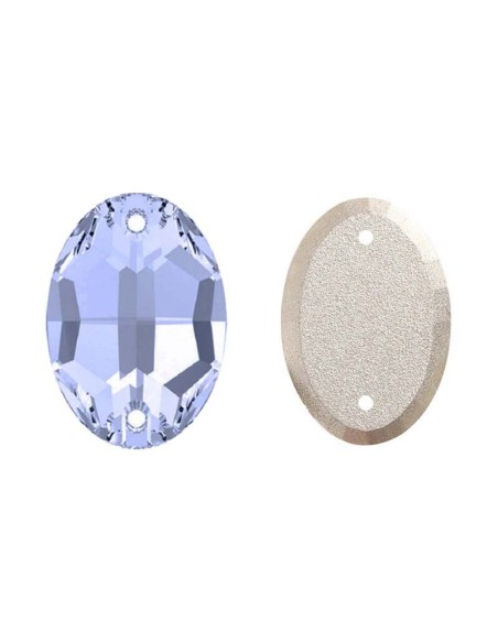 Pietra da Cucire in Cristallo GT Crystal Ovale mm 24x17 Light Sapphire - 1PZ
