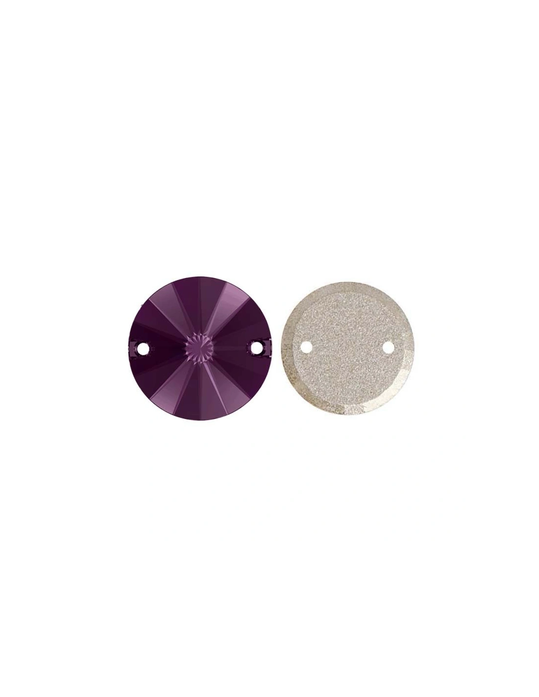 Stone Round mm 16 Crystal- 1PC - Stone to be sewn all crystal
