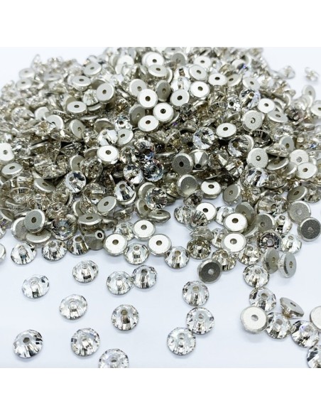 Swarovski Xirius Loch Rose mm 5 Crystal - 144PCS - Stone to be sewn all crystal