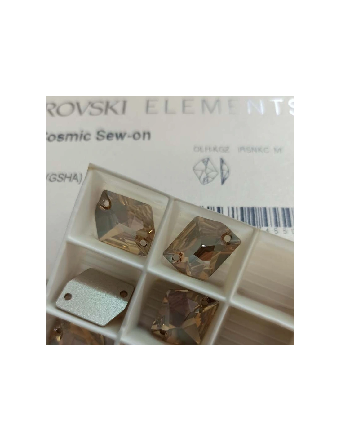 Stone Cosmic Swarovski mm 20x16 Crystal Golden Shadow - 1PC - Stone to be sewn all crystal