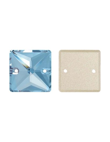 Stone Square mm 16 Hematite - 1PC - Stone to be sewn all crystal